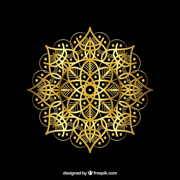 Golden mandala background