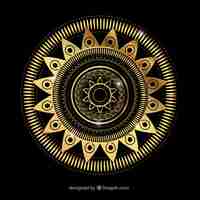 Free vector golden mandala