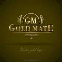 Free vector golden mate logo