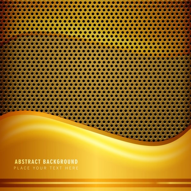 Golden metal background