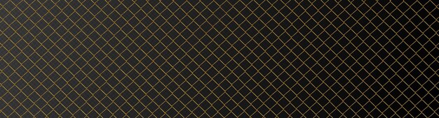 Golden metal fence mesh pattern brass wire grid