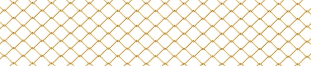 Free vector golden metal fence mesh pattern gold wire grid