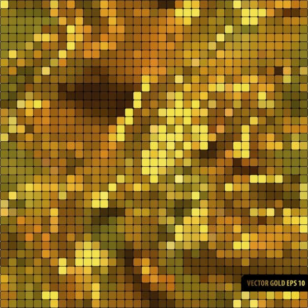 Бесплатное векторное изображение Золотой фон мозаики