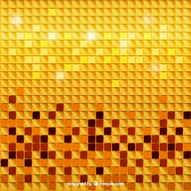 Golden mosaic background