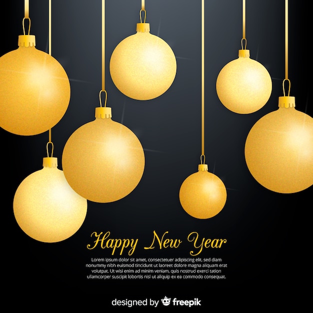 Golden new year 2019 background