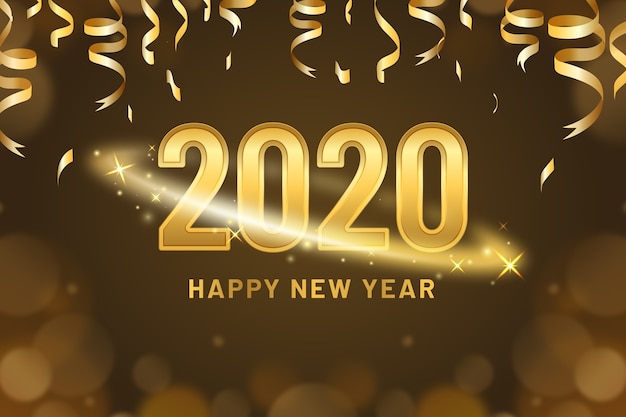 Золотой новый год 2020 фон