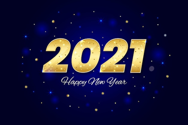 Золотой новый год 2021 фон