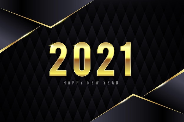 Golden new year 2021