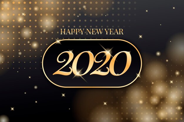 Golden new year background