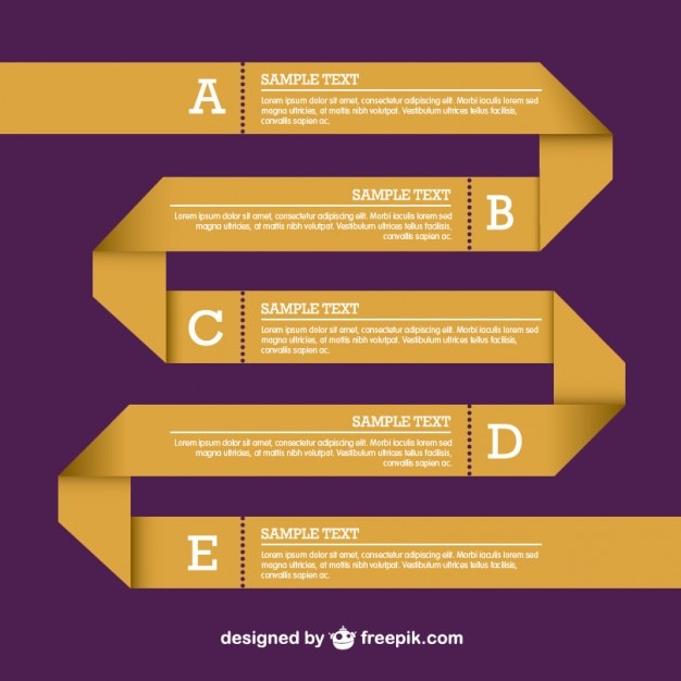 Vettore gratuito origami disegno vettoriale infografica