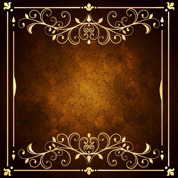 Golden ornamental background