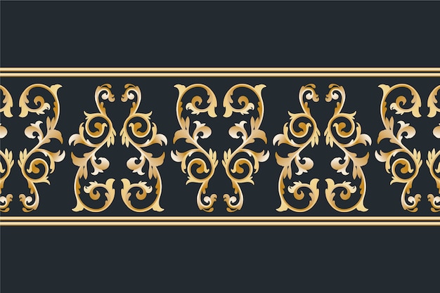 Golden ornamental border