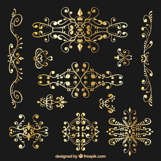 golden ornamental decoration