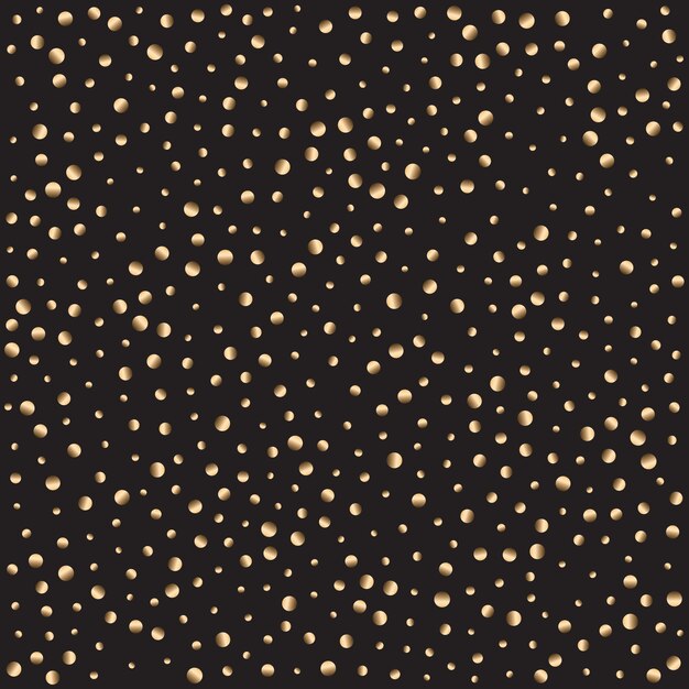 Golden polka dots patterned background