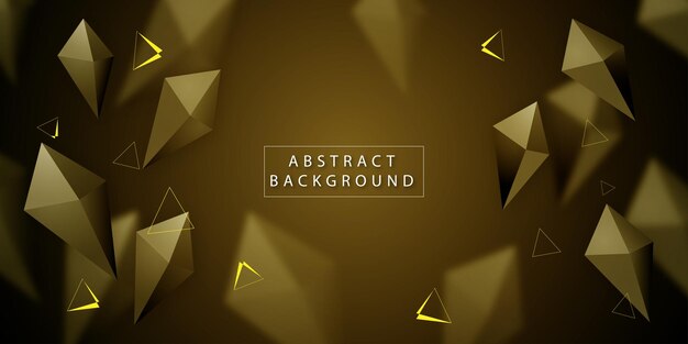 Golden Polygon Abstract Background