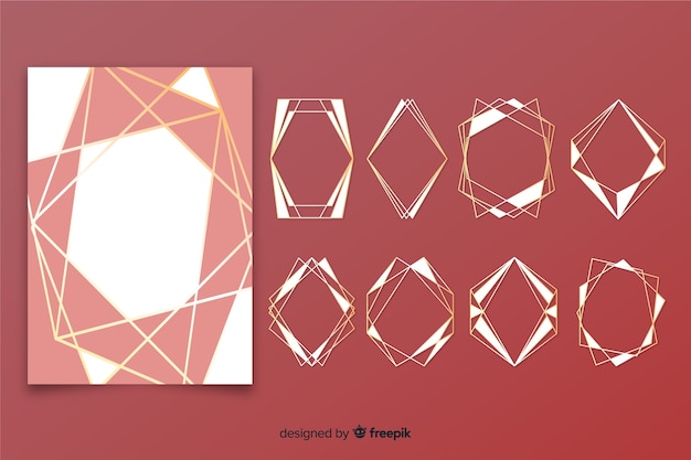 Golden polygonal frame set