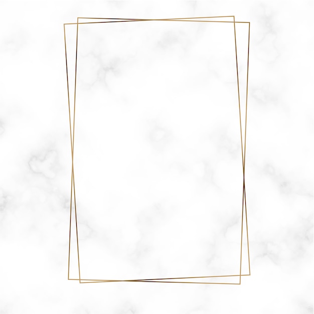 Golden rectangle frame template vector