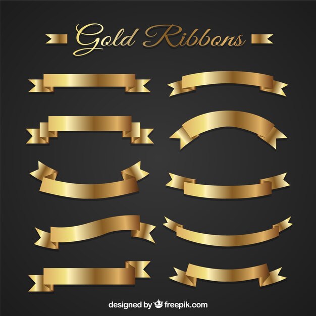 Golden ribbons