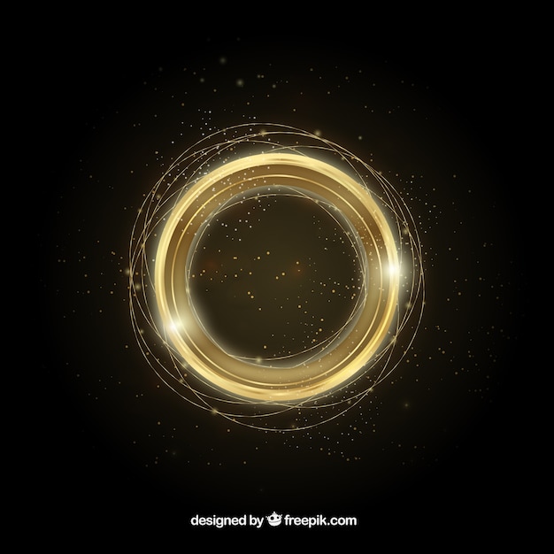 Free vector golden ring