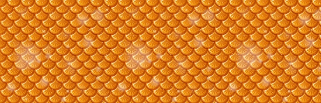 Free Vector golden scales seamless pattern background