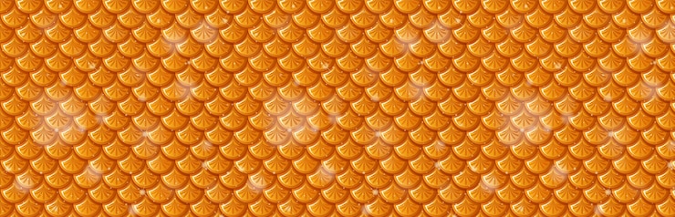 Free Vector golden scales seamless pattern background