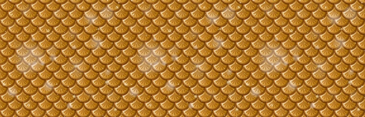 Free Vector golden scales seamless pattern design