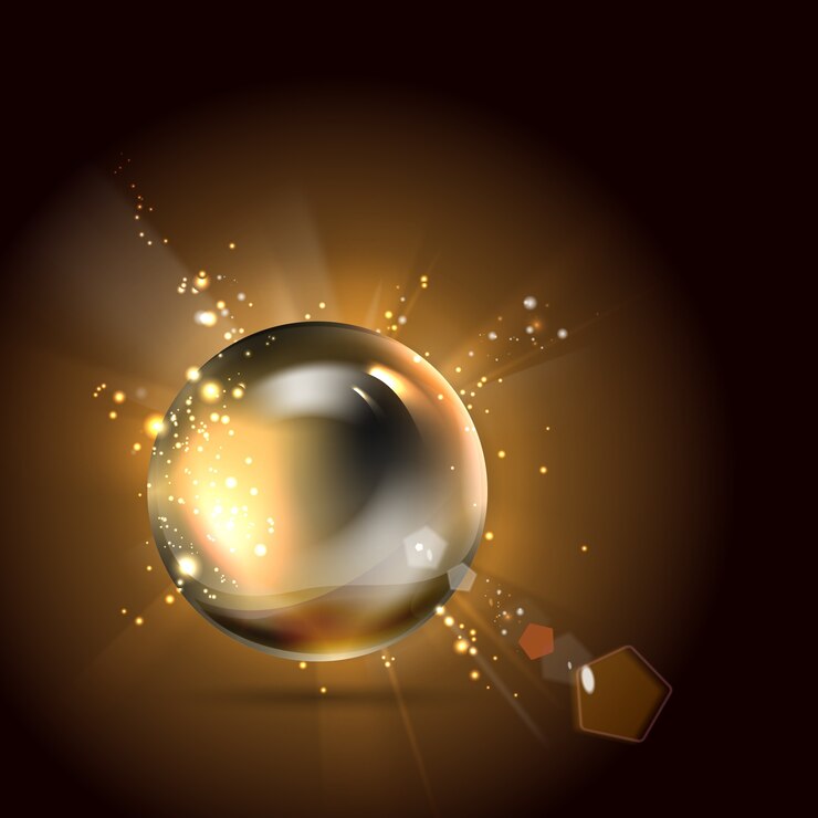 Free Vector golden shiny perl.