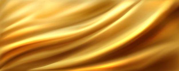 Free vector golden silk fabric background