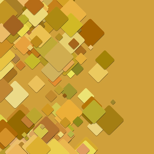 Golden squares mosaic background