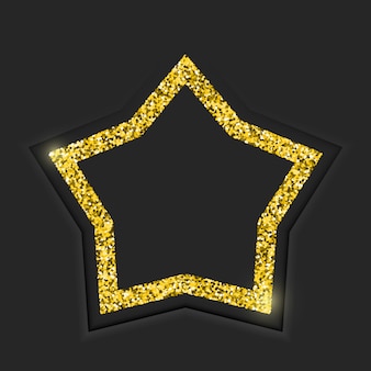 Golden star frame