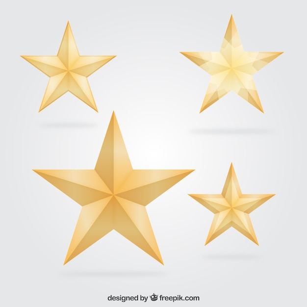 Five Gold Stars Isolated On White Stock Illustration 163074536