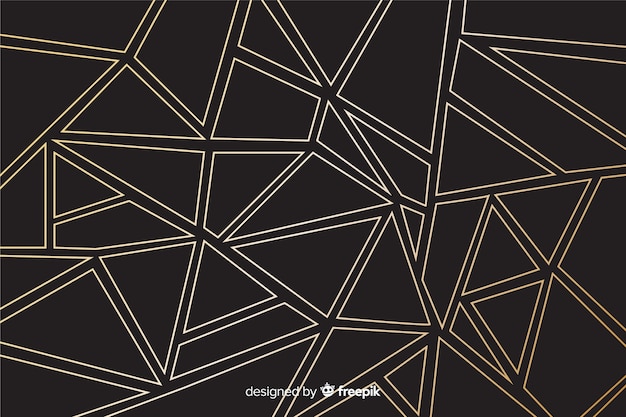 Golden straight lines background