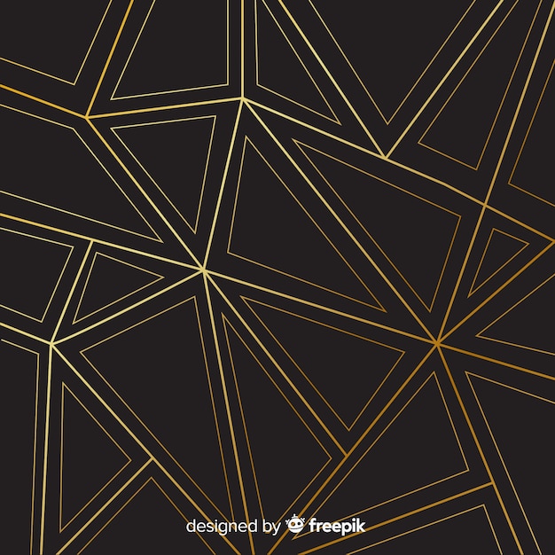 Golden straight lines background