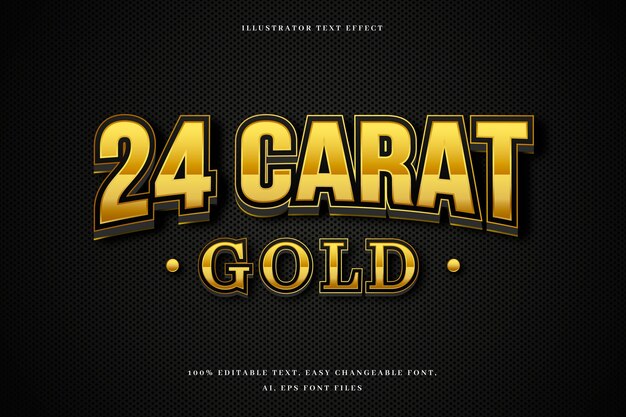 Golden text effect concept