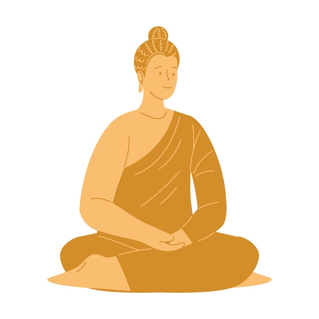 Free vector golden thai buddha traditional icon