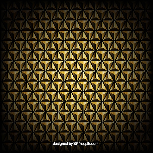 Бесплатное векторное изображение Фон золотые треугольники