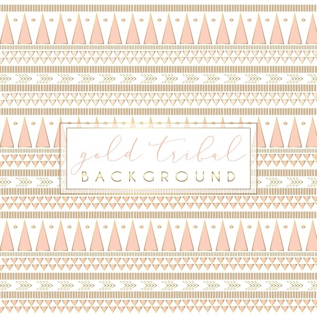 Free Vector golden tribal background design