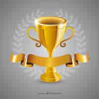 Free vector golden trophy