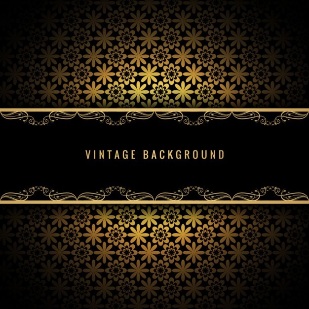 Free vector golden vintage background