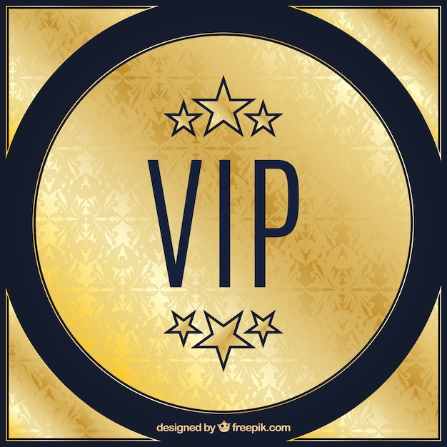 Golden vip background with stars