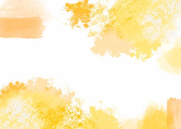 カラフルなブラシで黄金の水彩画の背景