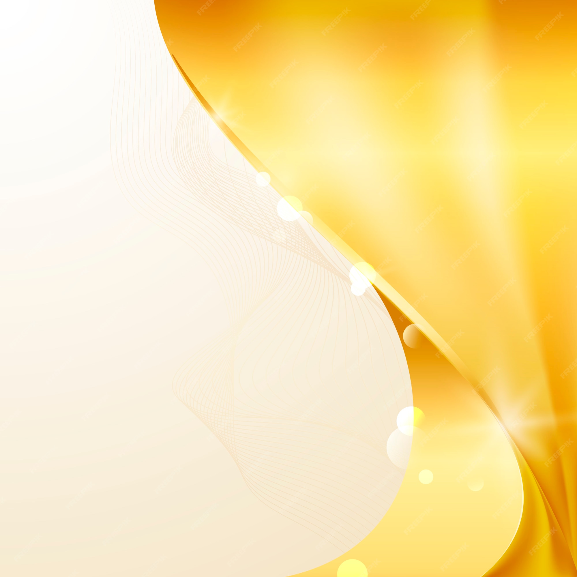 Free Vector | Golden wave abstract background vector