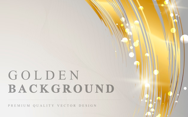 Free vector golden wave abstract background vector