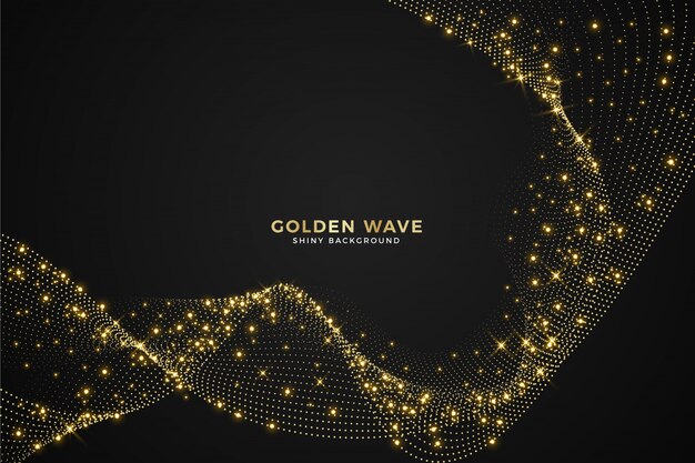 Golden Wave Backgroundbackground