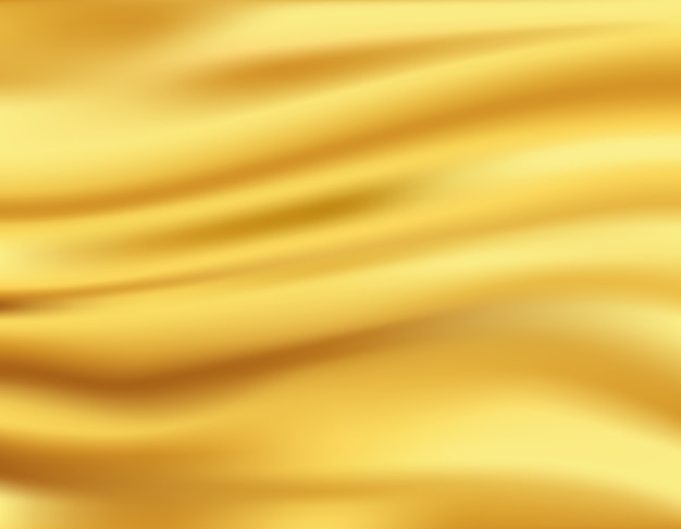 Golden waves background Free Vector