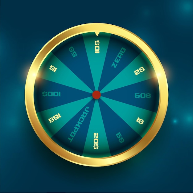 Golden wheel of fortune luck spin background