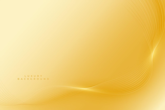 Golden yellow background with wavy lines