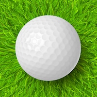 Golf ball on grass