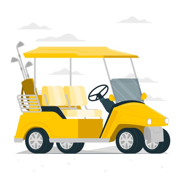 golf cart concept illustration