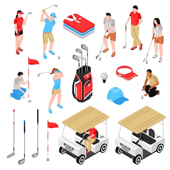 Set di elementi da golf